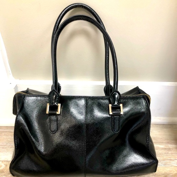 DKNY
SAFFIANO BLACK LEATHER SATCHEL - Picture 3 of 6